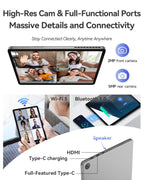 NewBook 10 10.1 inch 2-in-1 Laptop Tablet PC, Win 11 Compatible with Intel Pentium Gold 6500Y, 8GB RAM 256GB SSD, 1920x800 FHD Touchscreen, Micro HDMI/USB-C 3.2 with Magnetic Keyboard & Stand