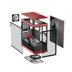 Hyte Y40 Modern Aesthetic Panoramic Tempered Glass Mid-Tower ATX Computer Gaming Case with PCIE 4.0 Riser Cable Included, Red (CS-HYTE-Y40-BR)