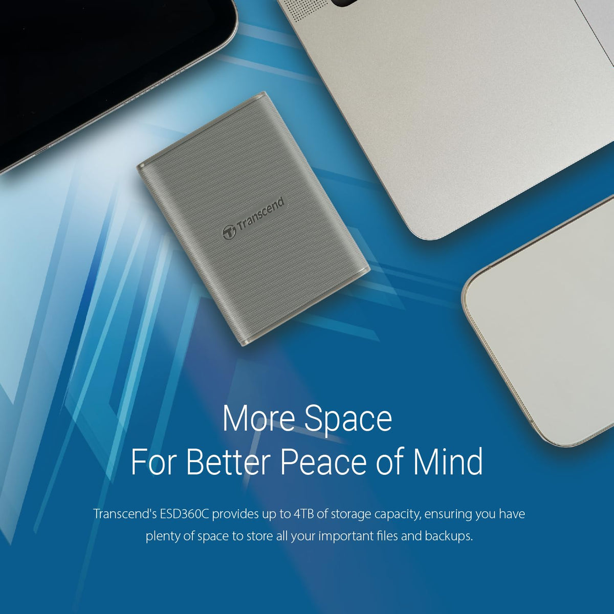 Transcend 1TB ESD360C Portable SSD Up to 2000MB/s USB3.2 Gen2x2, Type-C