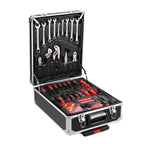 800 Pieces Mechanic Tool Set with Rolling Tool Case, Complete Tool Box Set with Socket Wrenches, Portable Mechanic Kit for Home & Auto Repairs