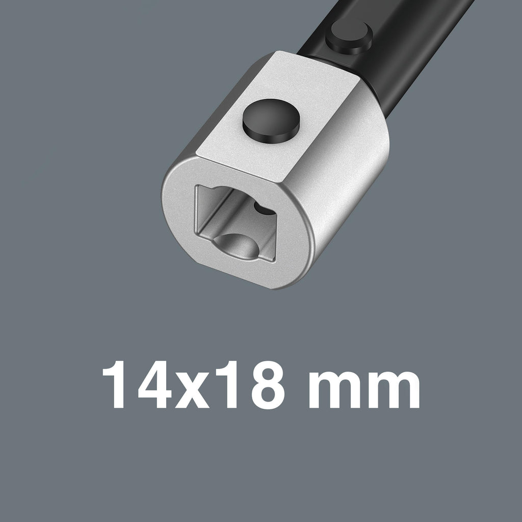 Wera 05075657001 CLICK-TORQUE XP 1 PRE-SET ADJUSTABLE TORQUE WRENCH FOR INSERT TOOLS, 2.5-25 NM, 2.5 NM, 9X12 X 2.5 NM X 2.5-25 NM