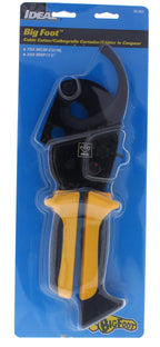 IDEAL Electrical 35-053 Ratcheting Cable Cutter 750 MCM, Wire Cutting Tool w/Steel Rounded Blade, Quick Release Handle