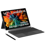 Maxsignage 14 inch Large Screen Tablet, 2026 Android 16 Tablets, 8GB RAM+128GB ROM(1TB Expandtion), 10000mAh Battery 18W Charging, 1920 * 1200 IPS FHD Display Large tableta, WiFi 6 & Bluetooth