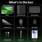 Android 16 Tablet with Keyboard - 13 inch Tablet with 32GB+256GB+2TB Expand