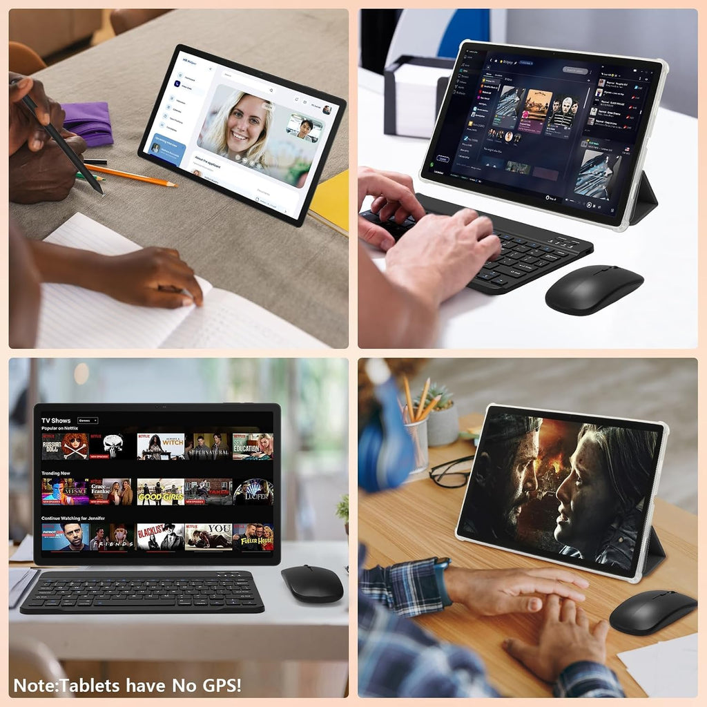 Tablet｜14 inch Android 16 Tablet｜36GB RAM 256GB ROM ｜1920 * 1200 IPS FHD｜10000mAh 30W Fast Charging｜Octa-core Processor｜Wi-Fi 6, BT 5.4｜Dual Camera with Gemini AI｜Keyboard｜Stylus｜Case｜Headphone