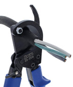 IDEAL Electrical 35-056 Ratcheting Cable Cutter 400 MCM, Wire Cutting Tool w/Steel Rounded Blade, Quick Release Handle