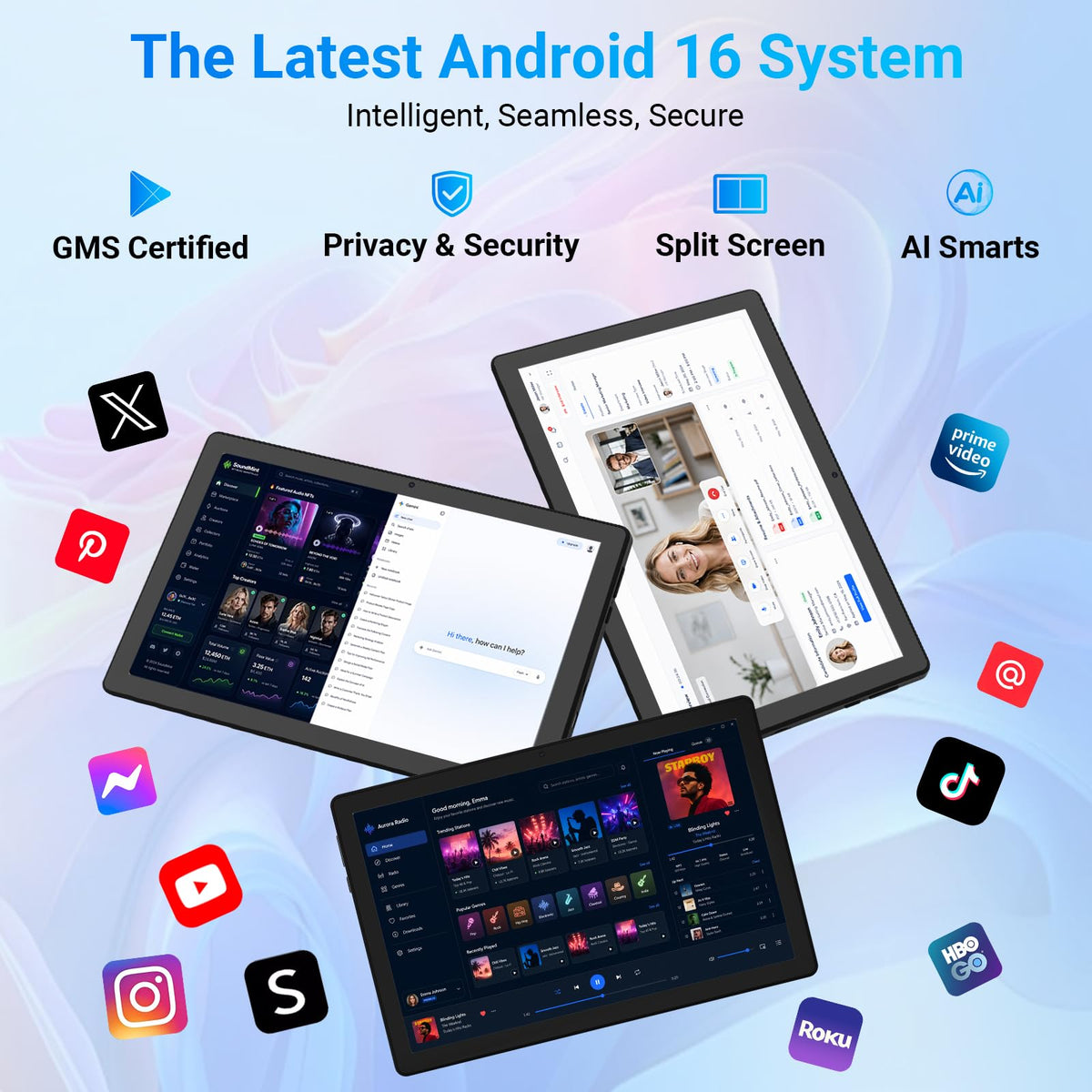 Tablet,11" Android 16 Tablet Octa-core 36GB+128GB Gemini AI