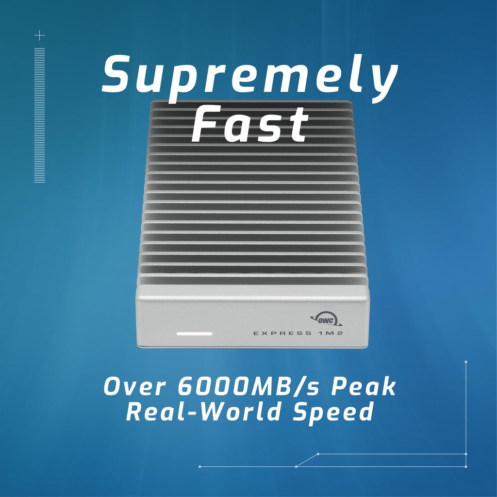 OWC Express 1M2 80G USB4 80Gb/s Portable NVMe M.2 SSD Enclosure