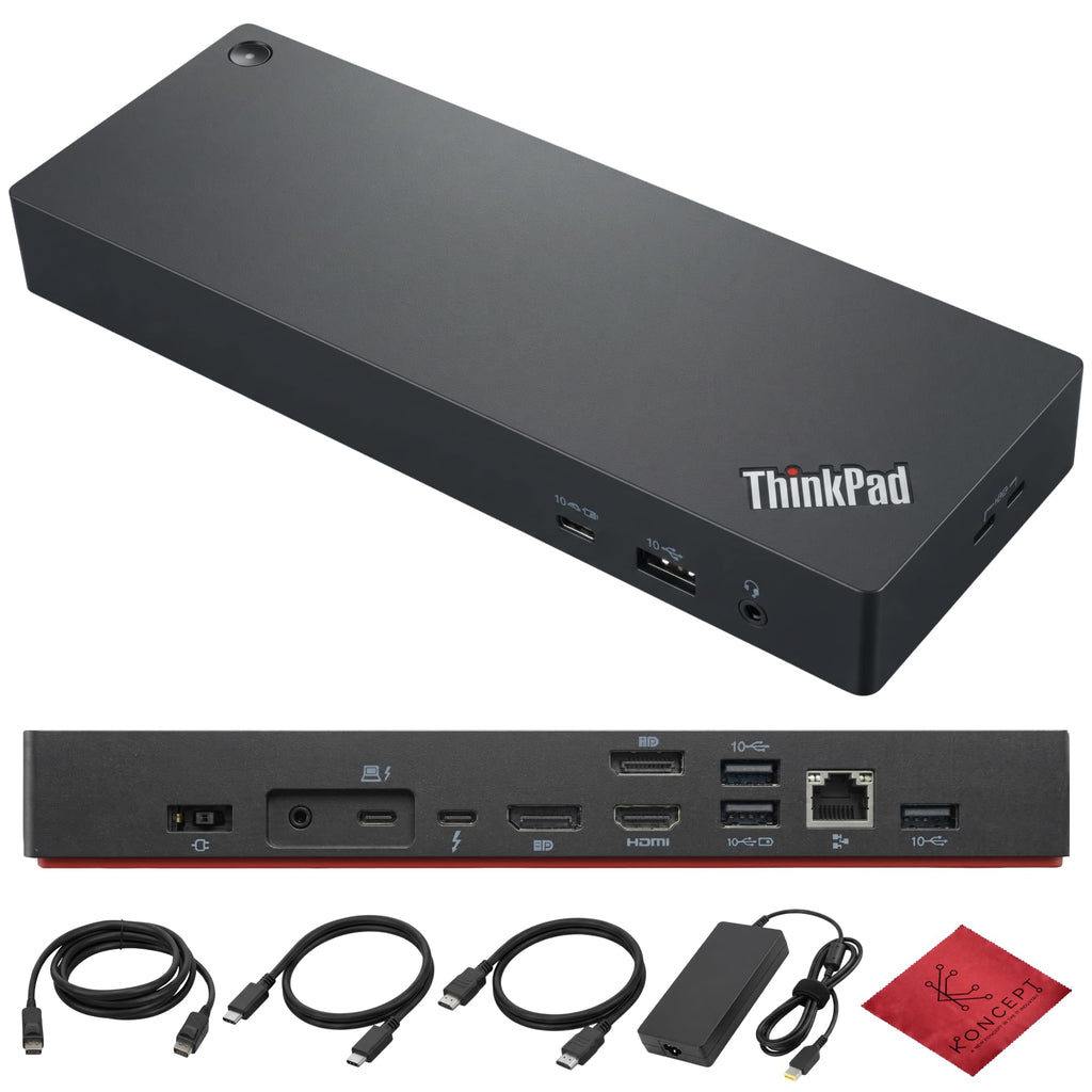 40B00300US Thinkpad Docking Station USB C, 4K Lenovo Thunderbolt 4 Dock