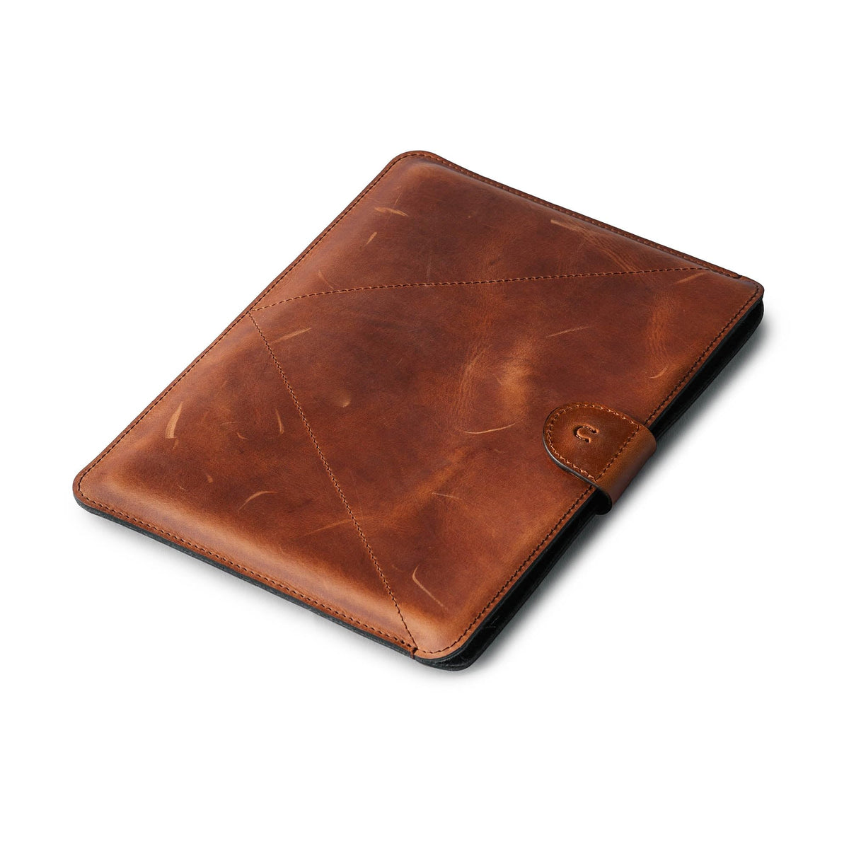 Crazy Horse Craft Leather Case for MacBook Air 15 inch, Laptop Sleeve Felt