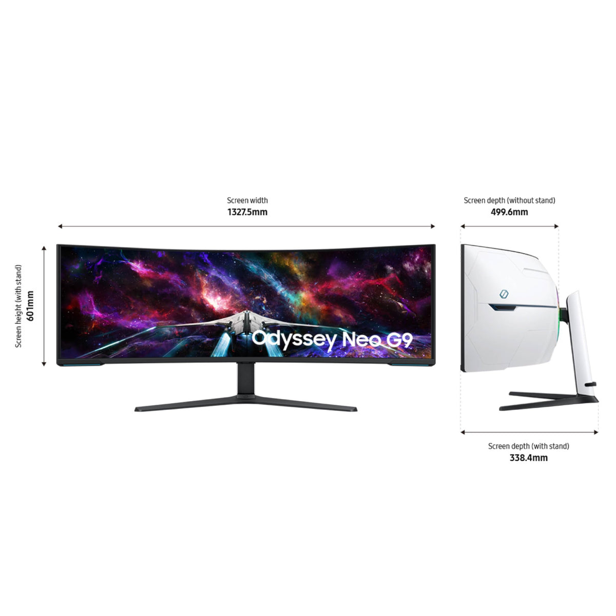 Samsung 57" Odyssey Neo G9 (G95NC) Dual 4K UHD 1000R Curved Gaming Monitor