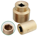 CS Unitec | Non-Sparking & Non-Magnetic Aluminum Bronze Impact Socket Set | 1-7/16 inch 6 Point Socket, 3/4 inch Drive