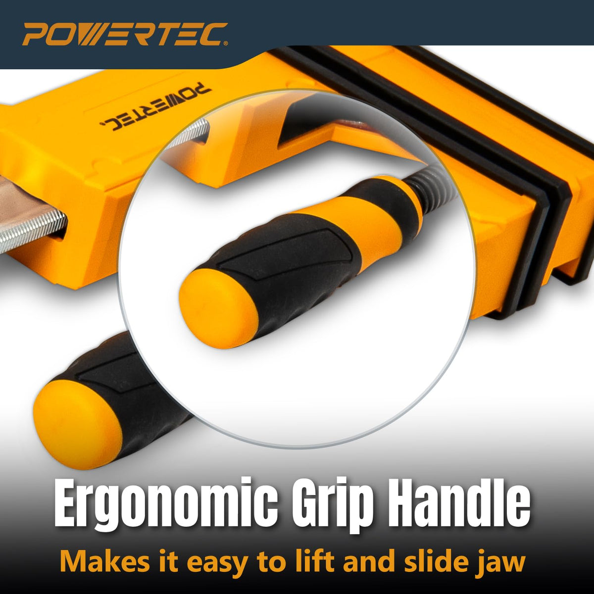 POWERTEC 71602-P4, 8PK, Woodworking Parallel Clamps 48-Inch | Jaw Bar Clamp Spreader Tool