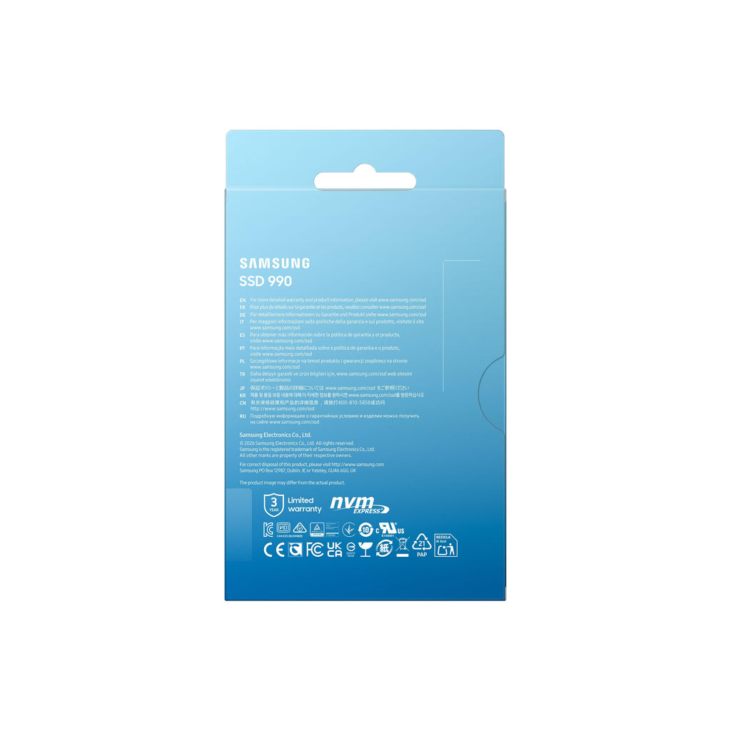 Samsung Internal SSD 990 1TB, Read/Write Speeds Up to 7,150/6,450 MB/s