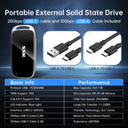 SSK 1TB Portable SSD External Solid State Hard Drive USB3.2 Gen2x2 20Gbps