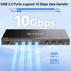KVM Switch 3 Monitors 3 Computers USB C, KVM Switch for 2 Laptops&1 Desktop