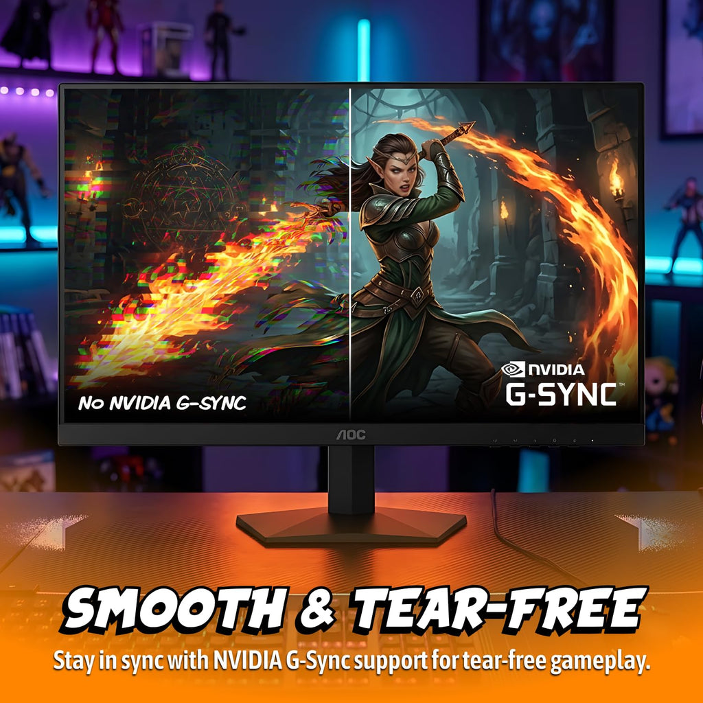 AOC 27" Gaming Monitor QHD 260Hz Overclocked IPS NVIDIA G-SYNC Q27G41ZE