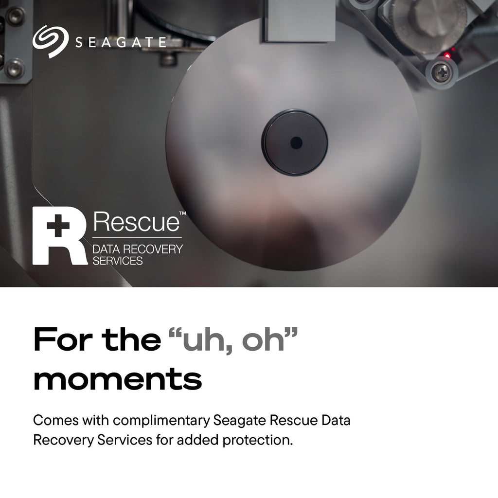 Seagate 8TB Expansion Desktop Hard Drive | MicroB to USB-C (STNP8000400)