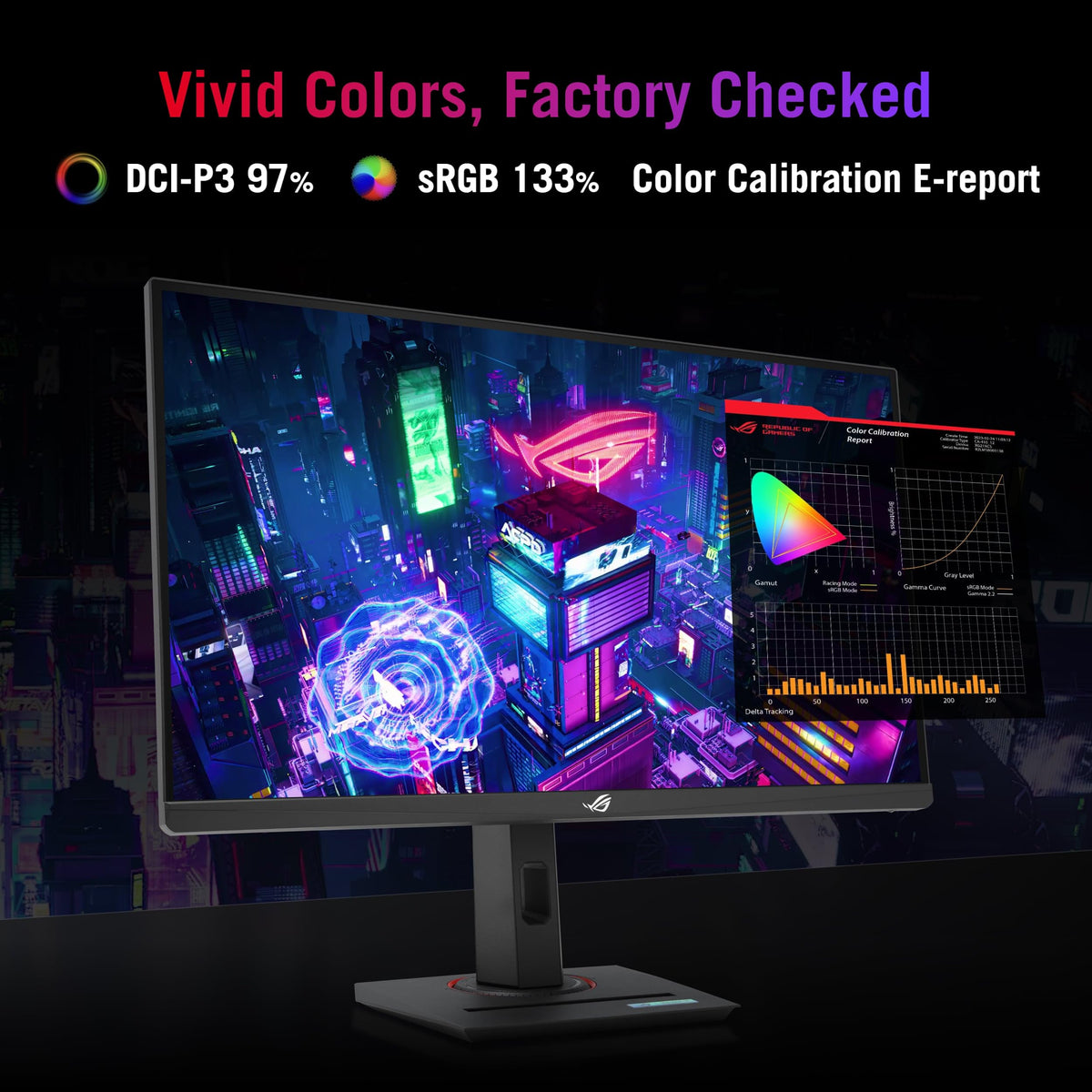 ASUS ROG XG27ACS 27 Inch 1440p 180Hz USB-C G-SYNC HDR Gaming Monitor