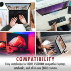 A-Tech 8GB DDR5 6400MHz PC5-51200 (PC5-6400B) CL52 CSODIMM Non-ECC RAM Memory Upgrade Module for Laptop, Notebook Computers