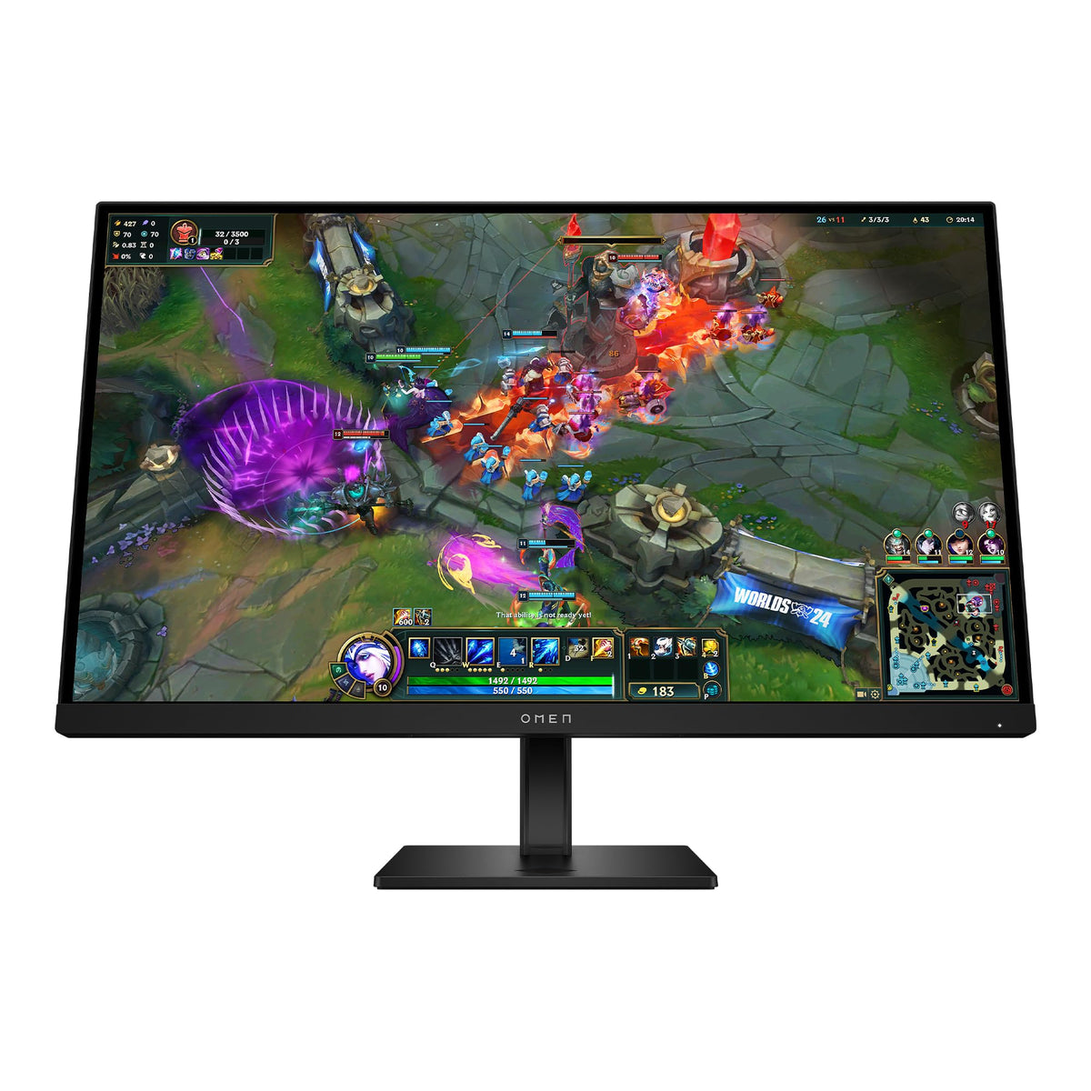 HP OMEN 27 inch QHD 280Hz Gaming Monitor, QHD Display (2560 x 1440), IPS Black Technology, VESA DisplayHDR 400, 1ms MPRT (with Overdrive), NVIDIA G-SYNC Compatible, Black, OMEN 27qs G2 (2026)