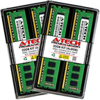 A-Tech Server 32GB Kit (4 x 8GB) 2Rx8 PC3L-12800E DDR3 1600MHz ECC Unbuffered UDIMM 240-Pin Dual Rank DIMM 1.35V Workstation Server Memory RAM Upgrade Stick Modules (A-Tech Enterprise Series)