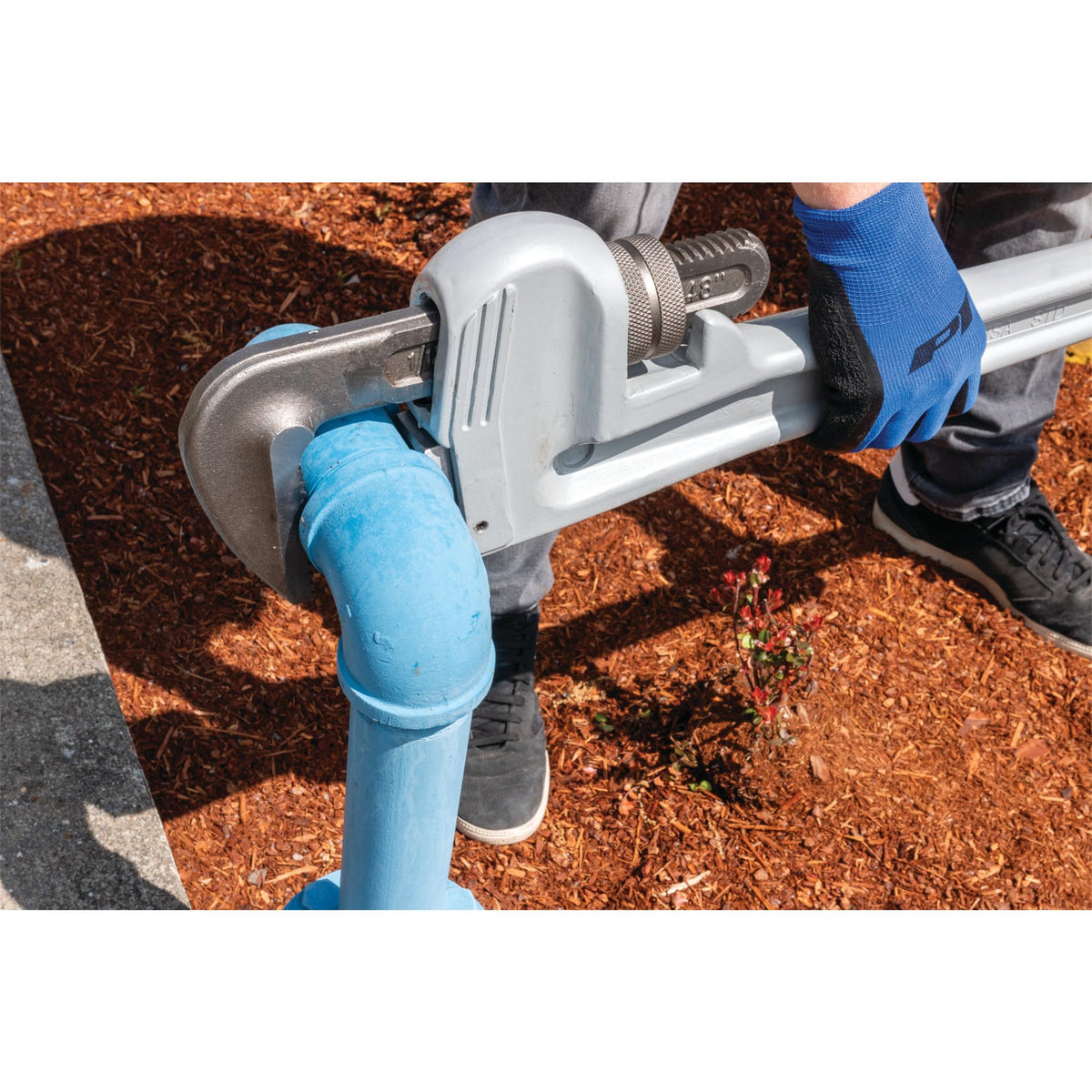 Performance Tool W2148 48 in. Heavy-Duty Aluminum Pipe Wrench