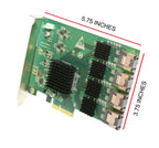 IO Crest 16 Port SAS PCIe 2.0 X4 Controller Card Components Other SI-PEX40097