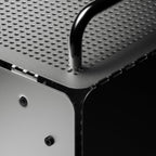 teenage engineering Computer-1 mini-ITX PC Computer case Chassis with Powder Coated Aluminum, Chrome Metal Handles, and Dual-Slot GPU, Small Form Factor, Compatible with SFX Power Supply (Aluminum)