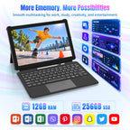2 in 1 Laptop 10.1" Win11 Pro Tablet PC with Keyboard & Stylus Pen