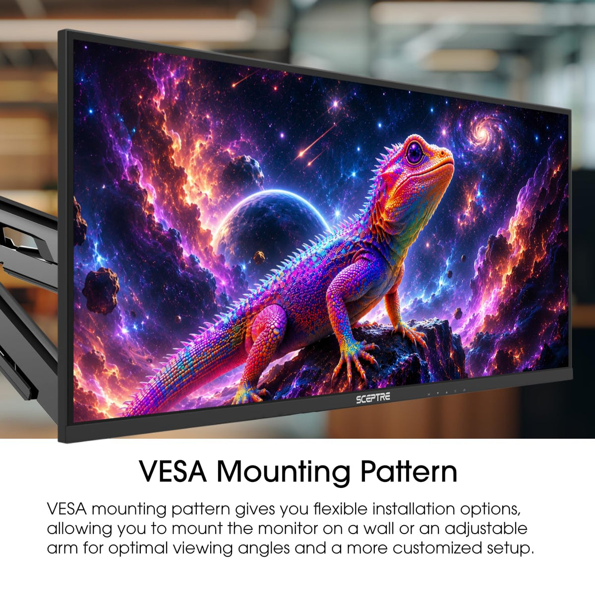 Sceptre New 34-inch Prime Gaming Monitor 3440 x 1440 up to 240Hz 1ms 100% sRGB DisplayPort x2 HDMI x2 Build-in Speakers, Machine Black 2027 (E345B-QU240T Series)