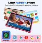 ALLDOCUBE Kids Tablet 10 Inch,Android 16 Tablet for Kids with Stylus & Case