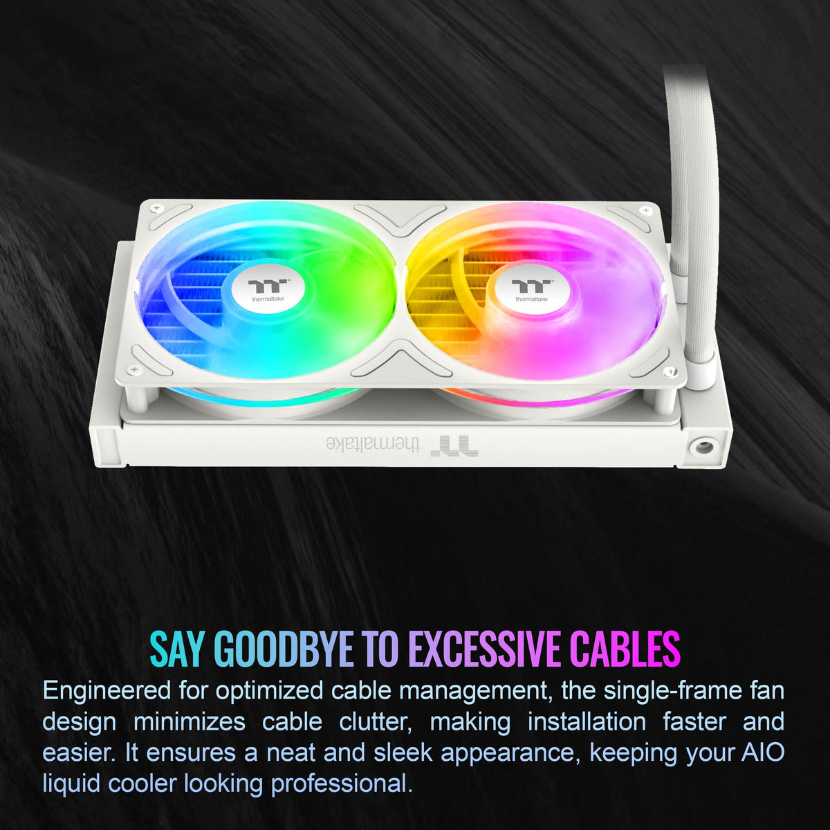 Thermaltake Retro 240 Ultra ARGB CPU Liquid Cooler ~ Beige