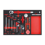 Teng Tools 37-Piece General Tool Set Hand Tools FOAM4X4 Tray - TTEX17