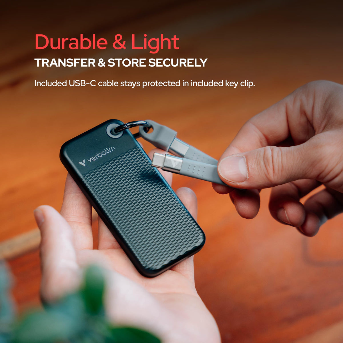 Verbatim Pocket 1TB External SSD USB 3.2 Gen 2 Up to 1000MB/s