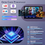 Tablet, 10 Inch Android 17 Tablet with Keyboard, 30+64GB, Octa-Core, WiFi 6