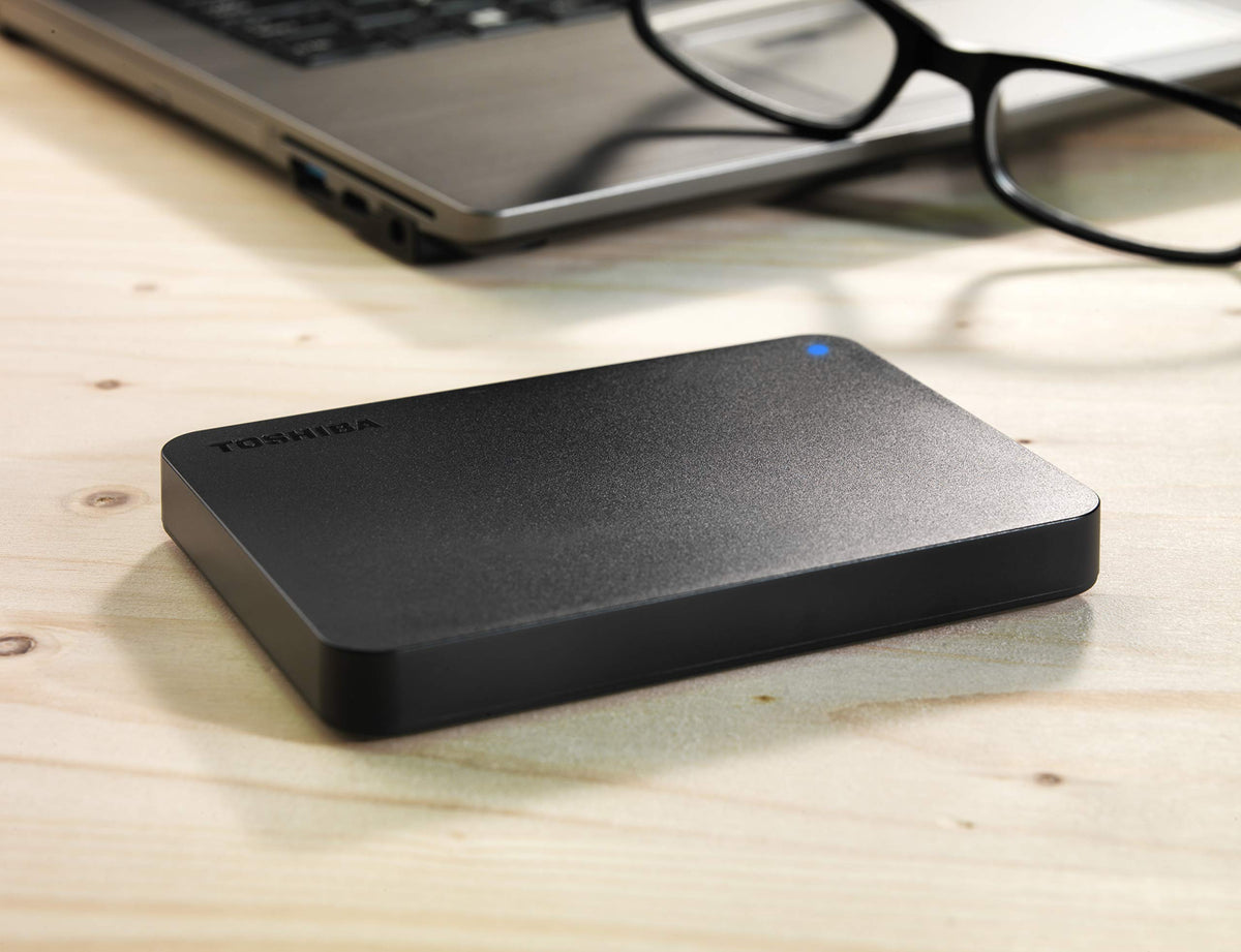 Toshiba Canvio Basics 1TB Portable External Hard Drive USB 3.0, Black - HDTB410XK3AA