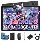 11 inch Tablet with Keyboard,Android 16 Tablet with Octa Core Processor