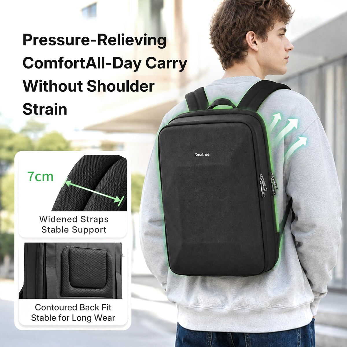 Smatree 17-18 inch Hard Shell Gaming Laptop Backpack,Commuter/Campus Bag