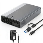 4TB Desktop External Hard Drive (NOT-Portable) — Vault USB-C 3.1 (5Gbps) High-Speed HDD for PC, Mac, Laptop & Console, Mains-Powered Backup Storage, 2-Year Warranty