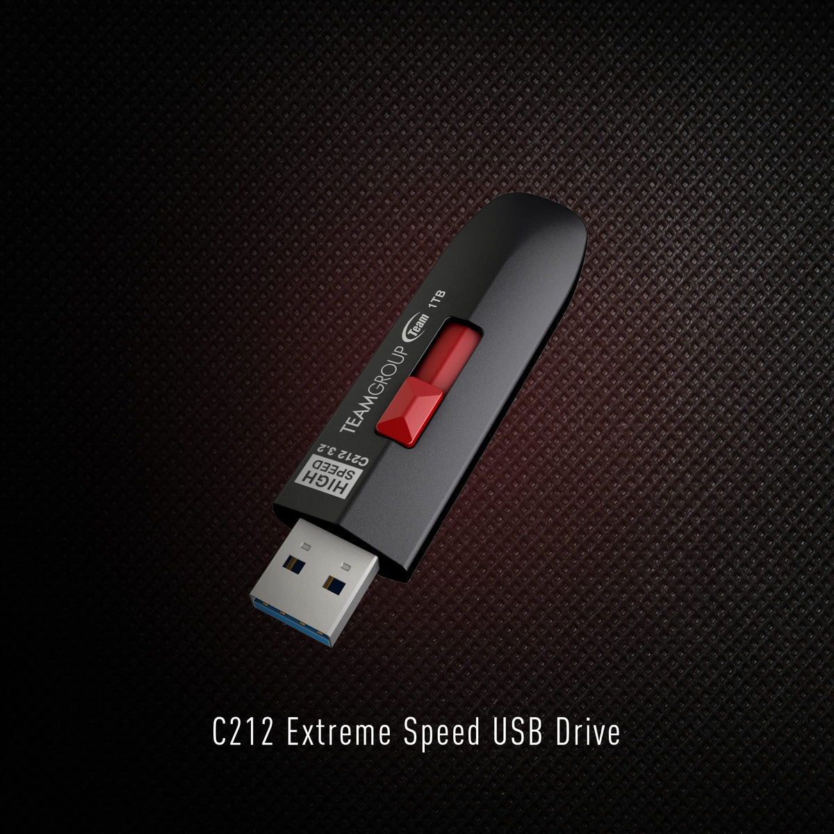 TEAMGROUP C212 Extreme Speed 512GB 1000/800MB/s USB 3.2 Gen 2 Easy Push-and-Pul Flash Thumb Drive External Data Storage Memory Stick Compatible with Computer/Laptop/PS4 PS5 TC2123512GB01