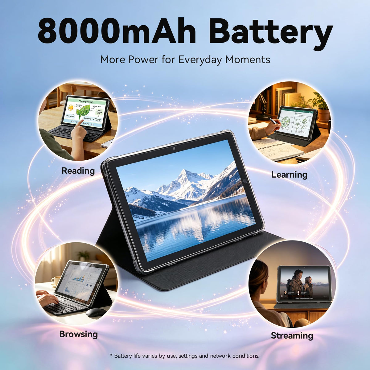 Android 16 Tablet 10.1 Inch, 26GB RAM 128GB ROM, 1TB Expandable, 5GHz WiFi