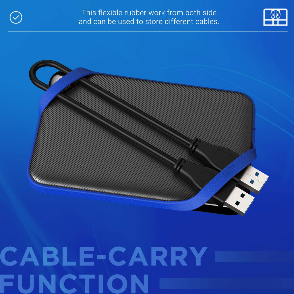 Silicon Power 2TB External Portable Hard Drive A62, Compatible with PS4 Xbox One PC and Mac