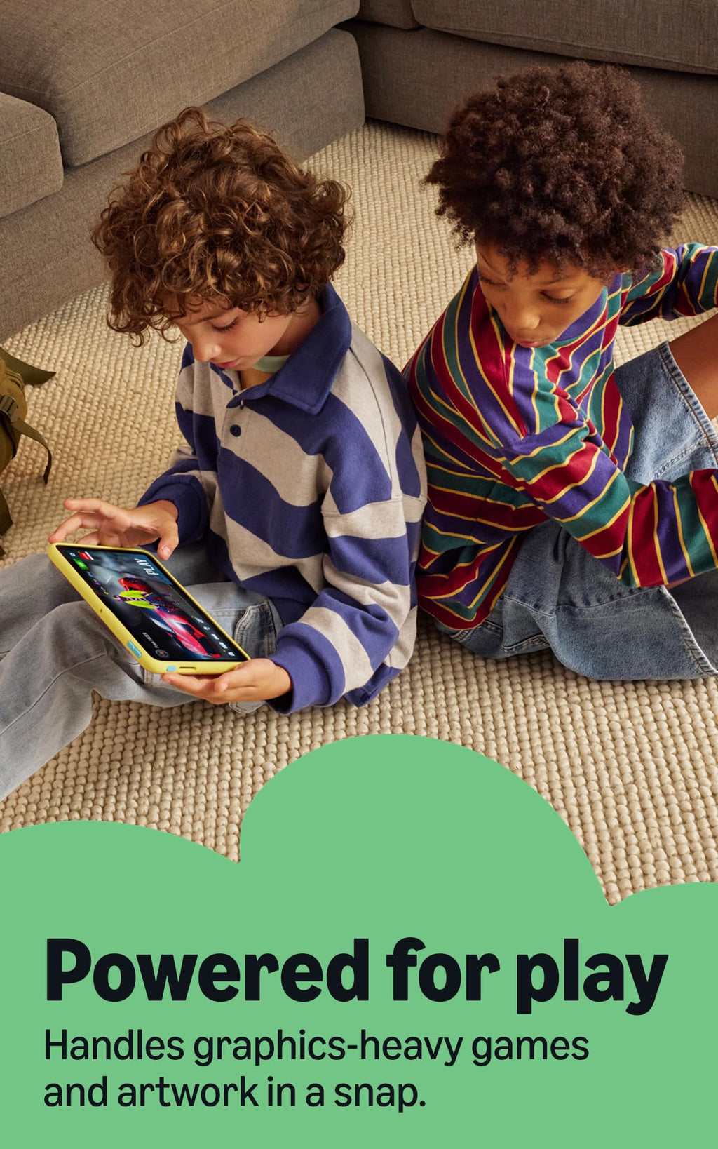 Amazon Kids Tablet 11 (newest model), Ages 6-12, 11" 2.5K display, 8GB RAM, Includes 1-year Kids+ content subscription, Parental controls, and Stellar Swirl slim hard case