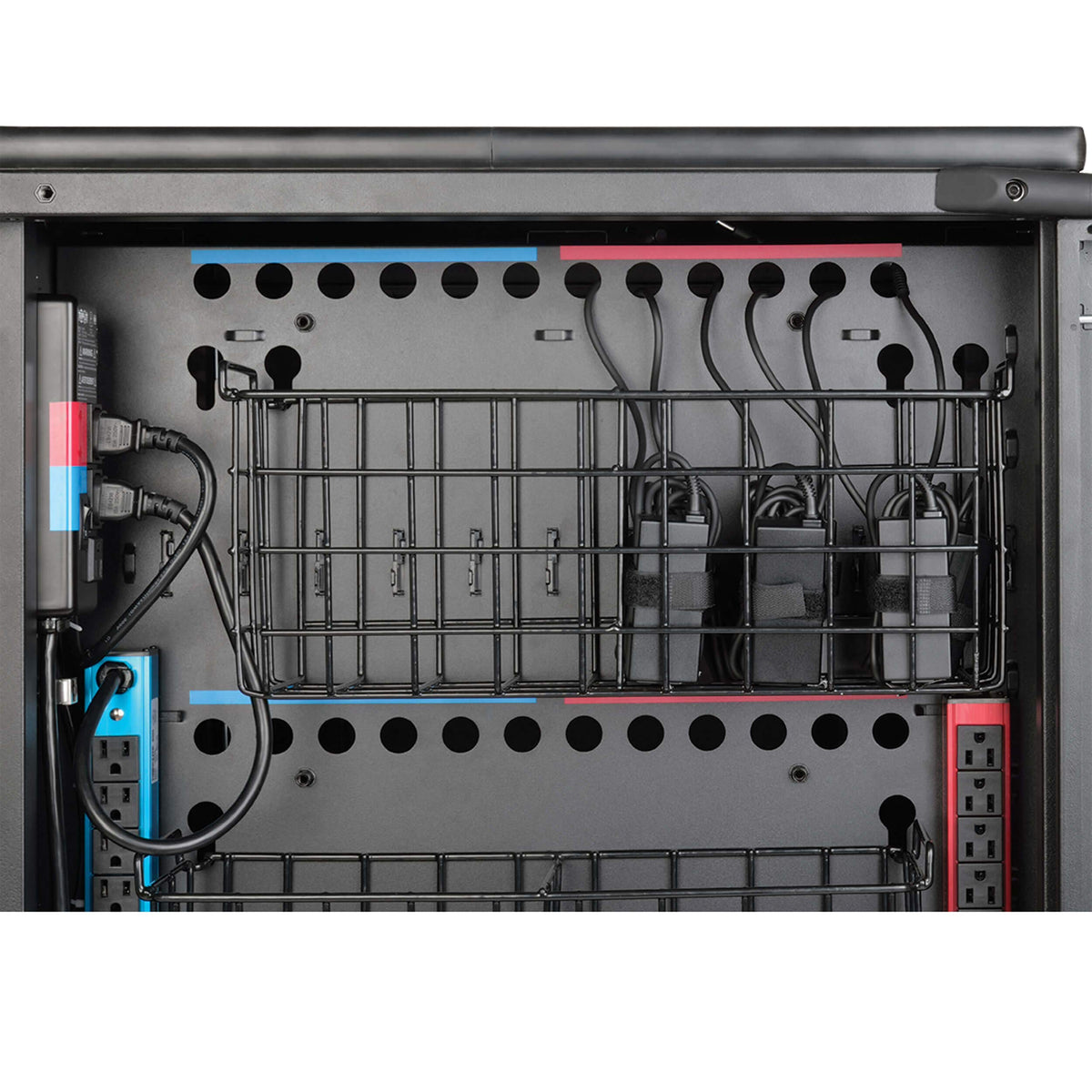 Tripp Lite 48-Port AC Mobile Charging Cart Storage Station for Chromebooks, iPads, Laptops, Tablets, Black (CSC48AC)