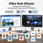 10.1" Industrial Mini Computer, Win 11 Embedded Panel PC with 10 Points Touchscreen Desktop Tablet, N5095 8GB RAM 128GB ROM HDMI 2.0 WiFi 5 Bluetooth 5.0 for Office/Automation/Kiosk/Bar/Warehouse