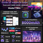 2026 Android 16 Tablet with Keyboard - 10 Inch Tablet with Gemini AI(Black)