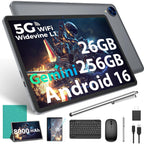 Android 16 Tablet with Keyboard, 10 inch Tablet with 26GB+256GB+2TB Expand