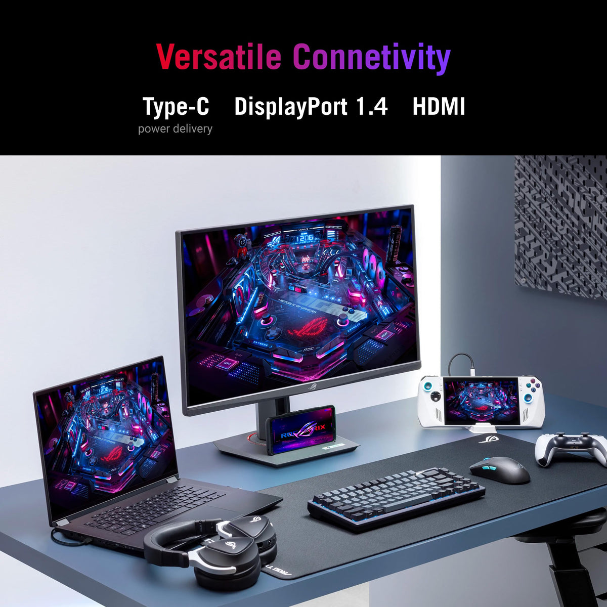 ASUS ROG XG27ACS 27 Inch 1440p 180Hz USB-C G-SYNC HDR Gaming Monitor