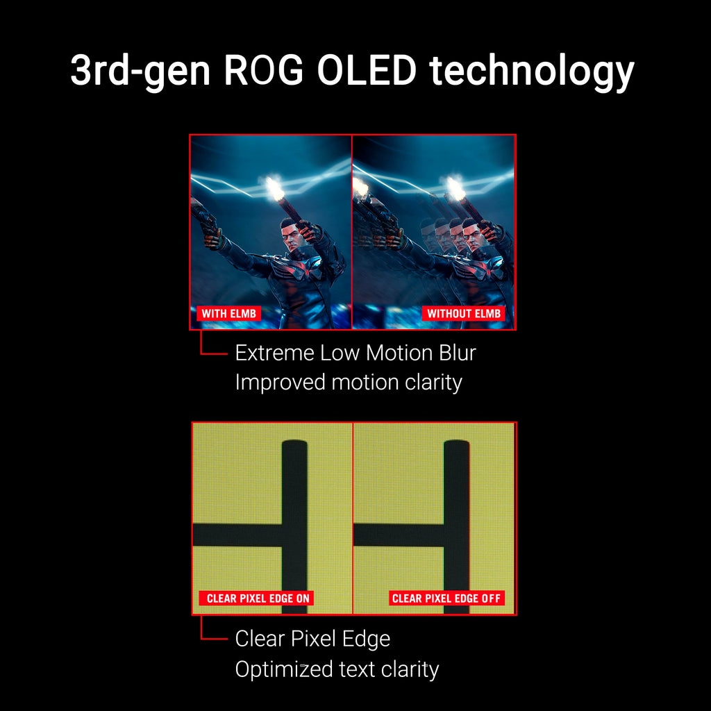 ASUS ROG XG27AQDMGR 27 Inch 1440p 240Hz Glossy OLED HDR Gaming Monitor